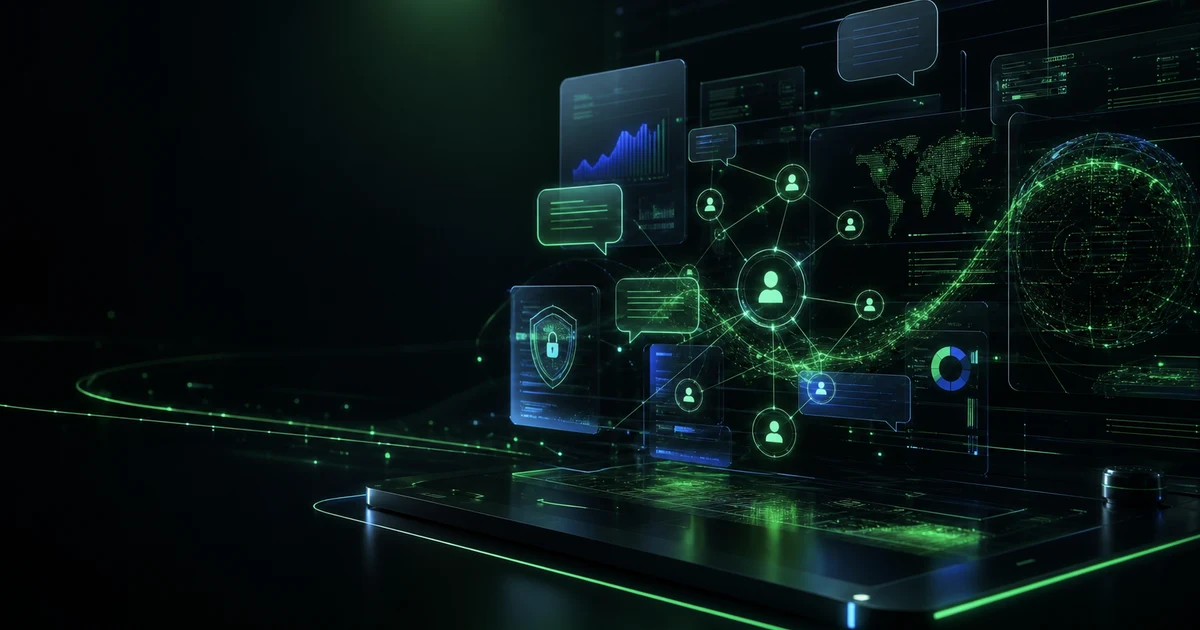 Command center de marketing fintech con IA, analítica y flujos de leads