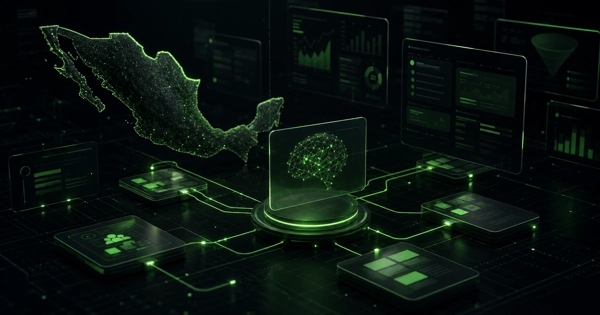 Sistema pSEO para SaaS B2B en México con dashboards de IA, páginas conectadas y pipeline comercial